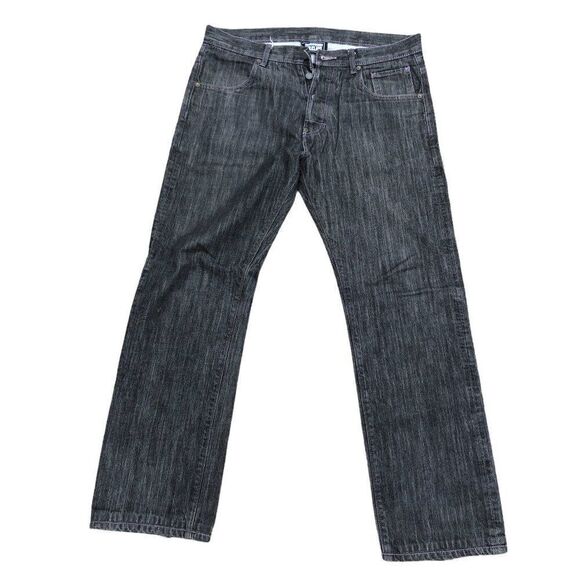 The Hundreds Embroidered Jeans Size 34 Gray/Purple - Picture 4 of 9